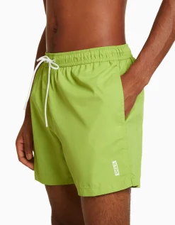 BERSHKA Bañador básico Turquesa Shop