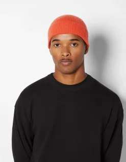BERSHKA Beanie corto Naranja Flash Sale