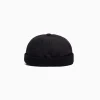 BERSHKA Beanie corto rib Negro Flash Sale