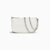 BERSHKA Bolso cadena efecto cocodrilo Blanco Online