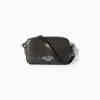BERSHKA Bolso crossbody rígido Negro Clearance