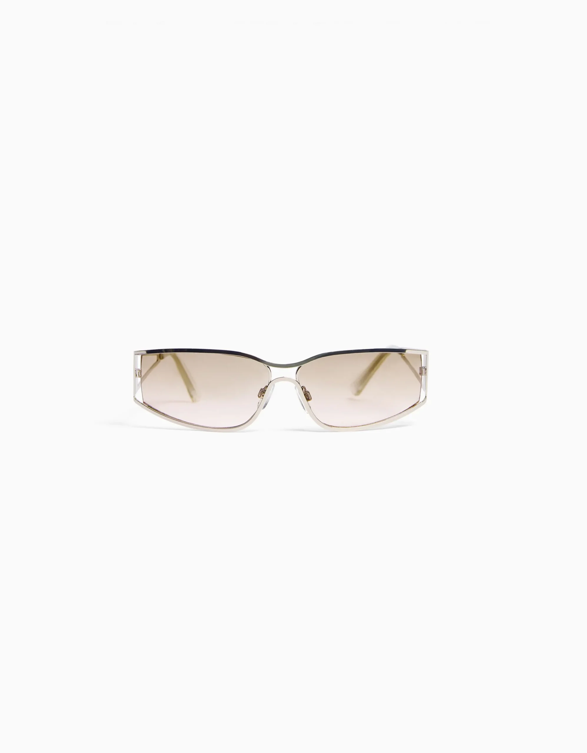 BERSHKA Gafas metálicas cycling Azul Outlet