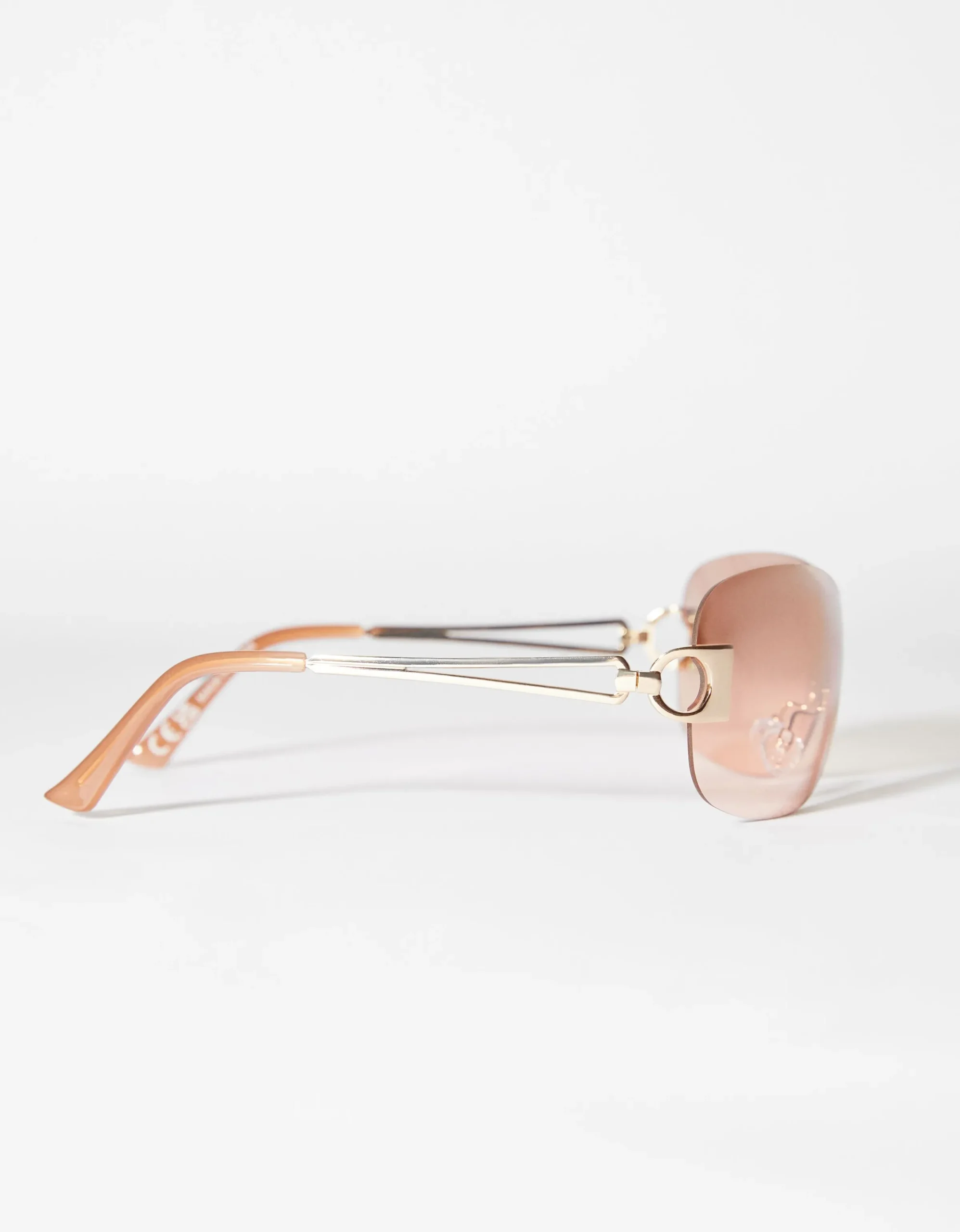 BERSHKA Gafas sol pantalla Rosa Shop