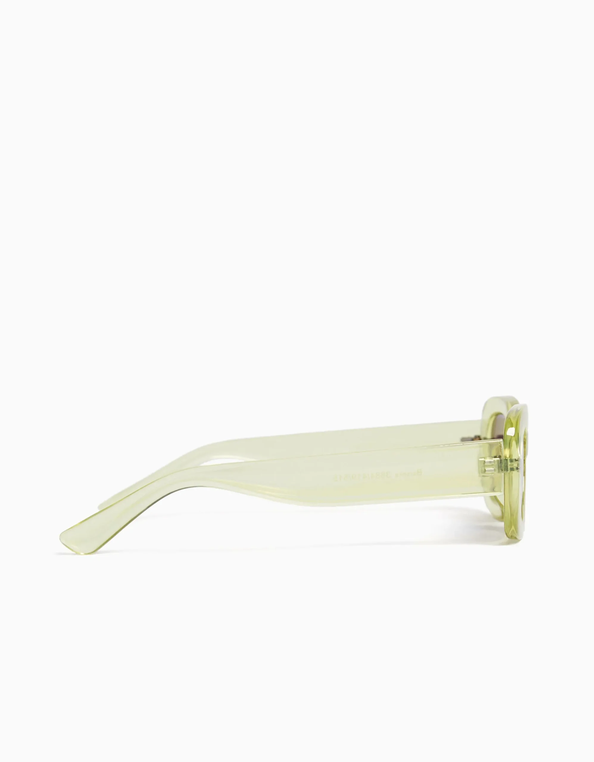 BERSHKA Gafas sol rectangulares Verde Fashion