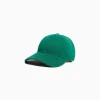 BERSHKA Gorra básica Verde Hot