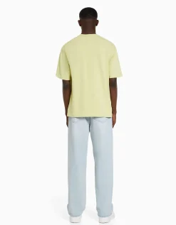 BERSHKA Jeans baggy Azul lavado Shop