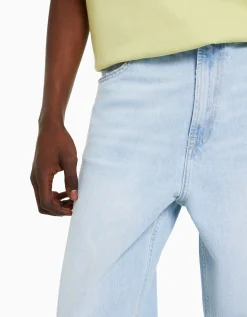 BERSHKA Jeans baggy Azul claro Outlet