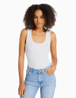 BERSHKA Pack 2 camisetas sin mangas rib Multicolor Sale