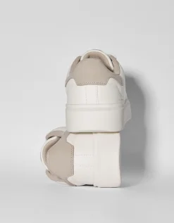 BERSHKA Zapatillas combinadas hombre Blanco Shop