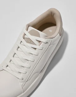 BERSHKA Zapatillas combinadas hombre Blanco Shop