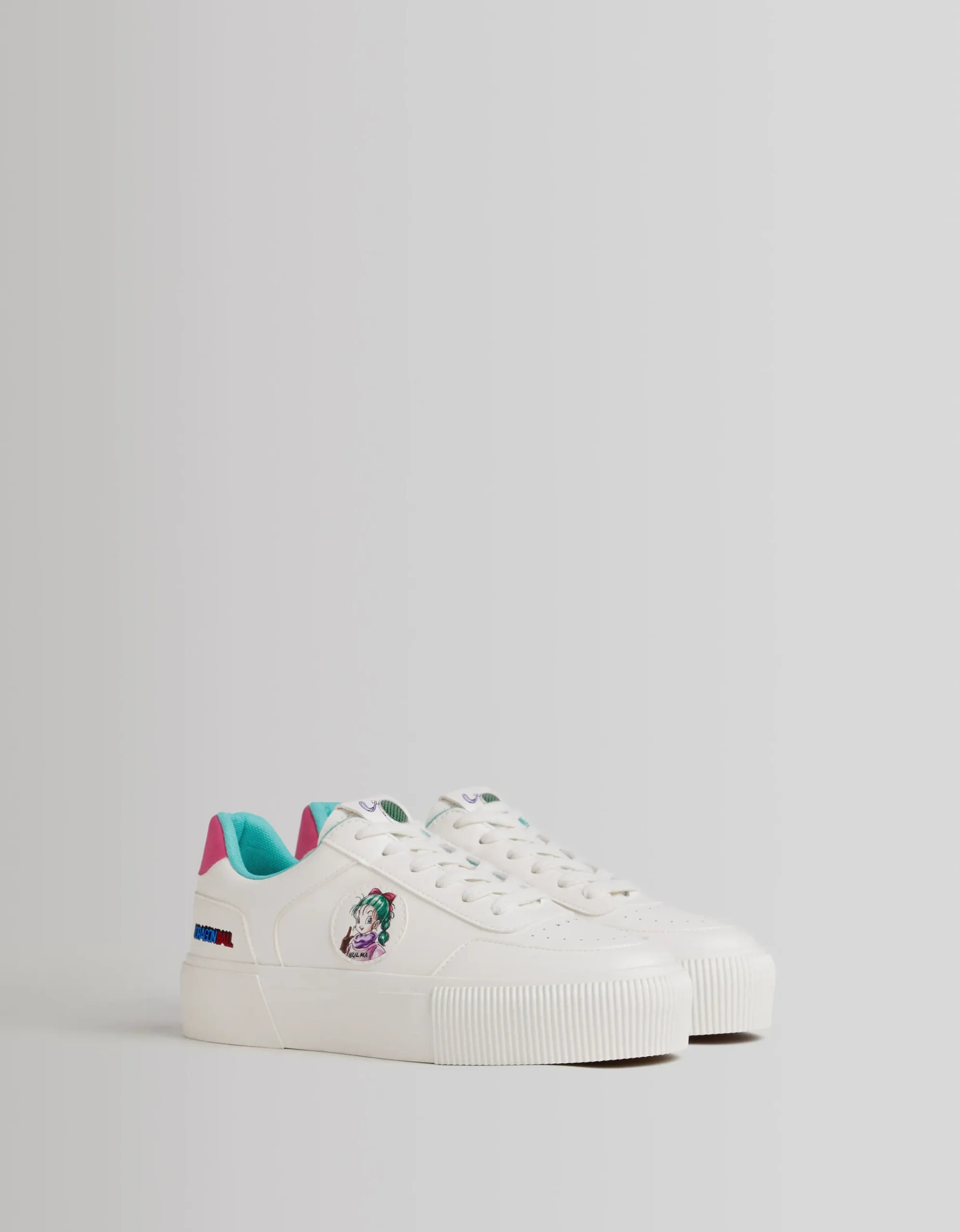 BERSHKA Zapatillas Dragon Ball Blanco Outlet