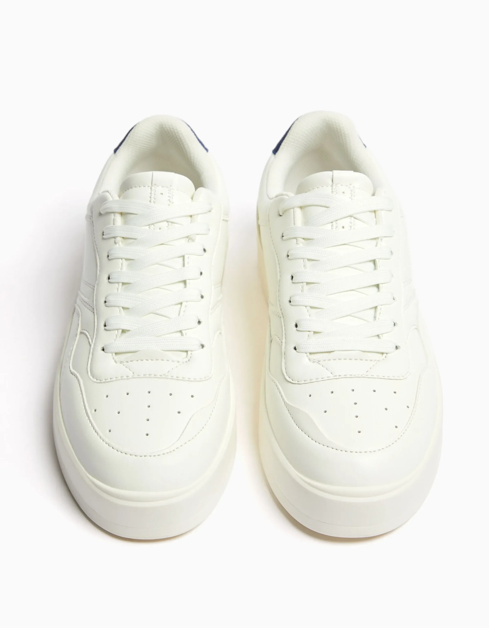 BERSHKA Zapatillas estilo retro hombre Blanco Cheap