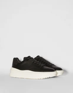 BERSHKA Zapatillas suela volumen hombre Blanco Hot