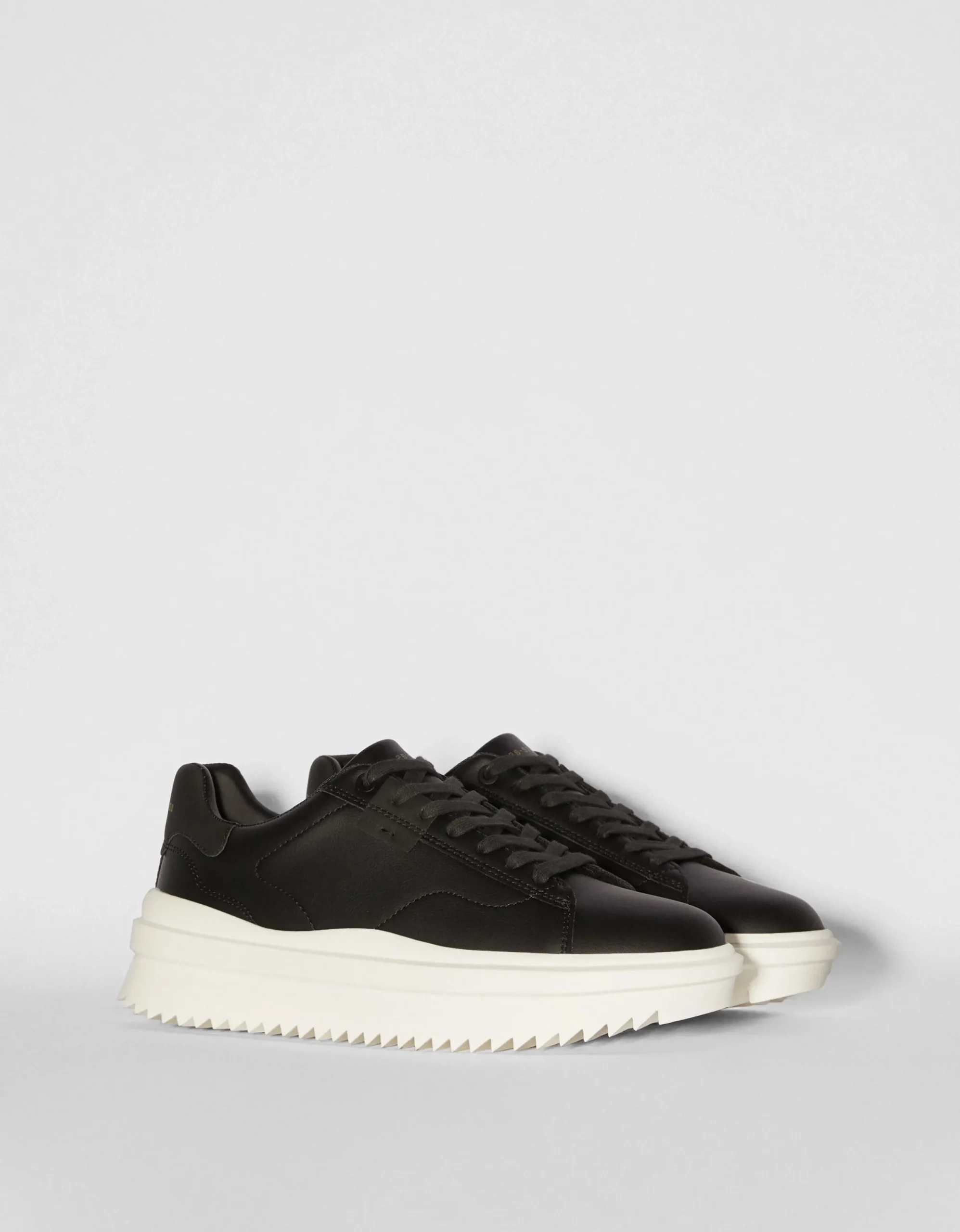 BERSHKA Zapatillas suela volumen hombre Blanco Hot