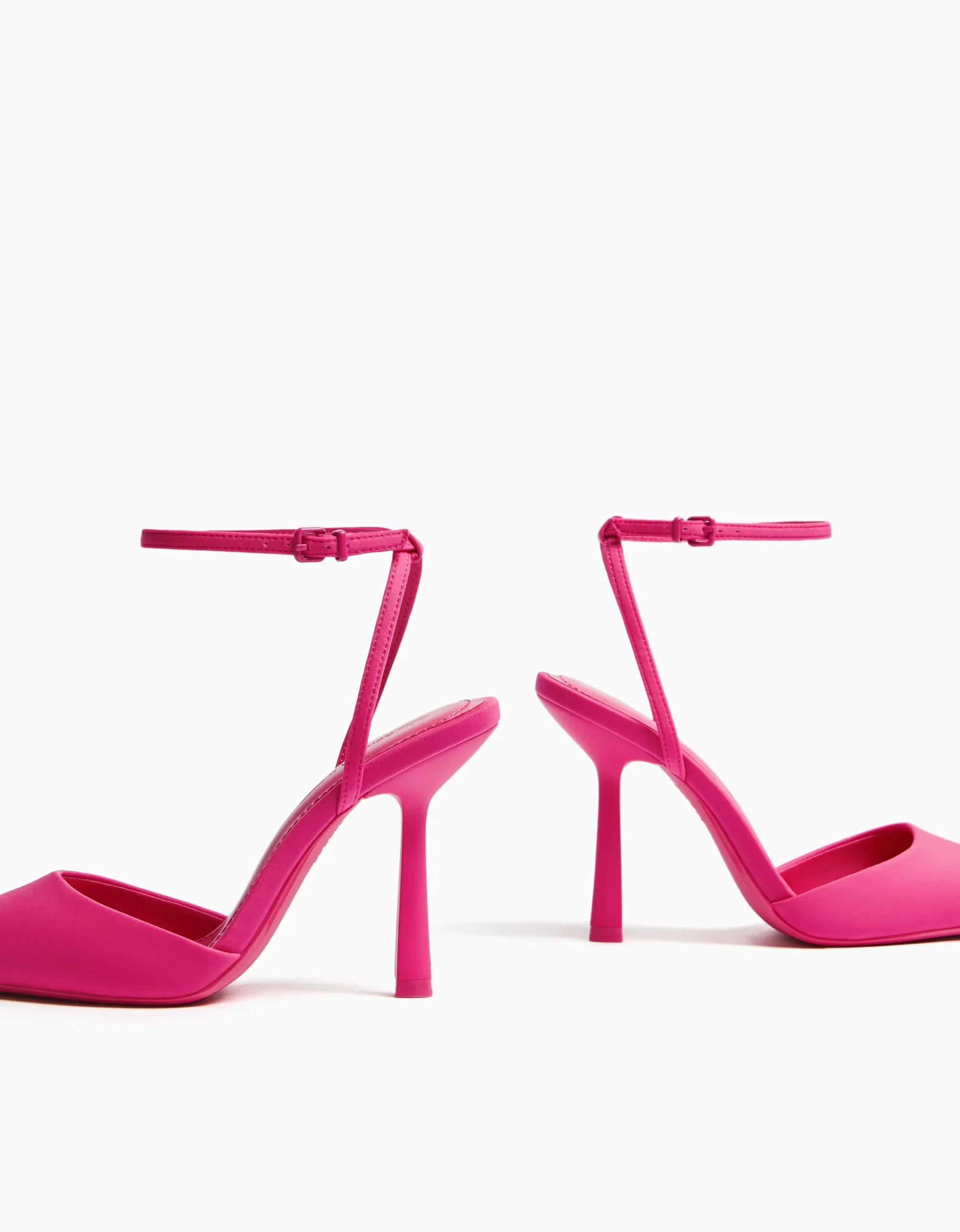 BERSHKA Zapato tacón destalonado pulsera Fucsia Best Sale