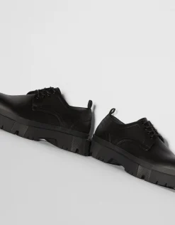 BERSHKA Zapato vestir suela track hombre Negro Best
